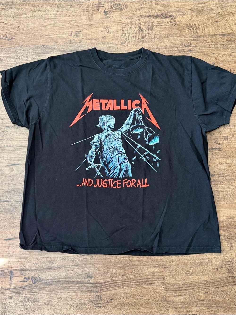 Men’s Metallica Tee …And Justice for All" Graphic Tee - Black
